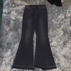 womens flying monkey flare jeans size 30 black